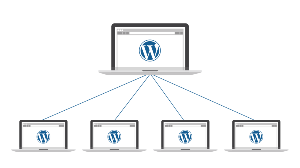WordPress multisite structure